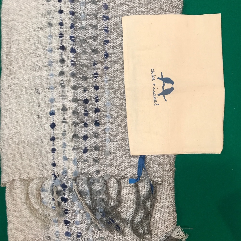 Vtg. Wide wrap/shawl by Chloe + Isabel